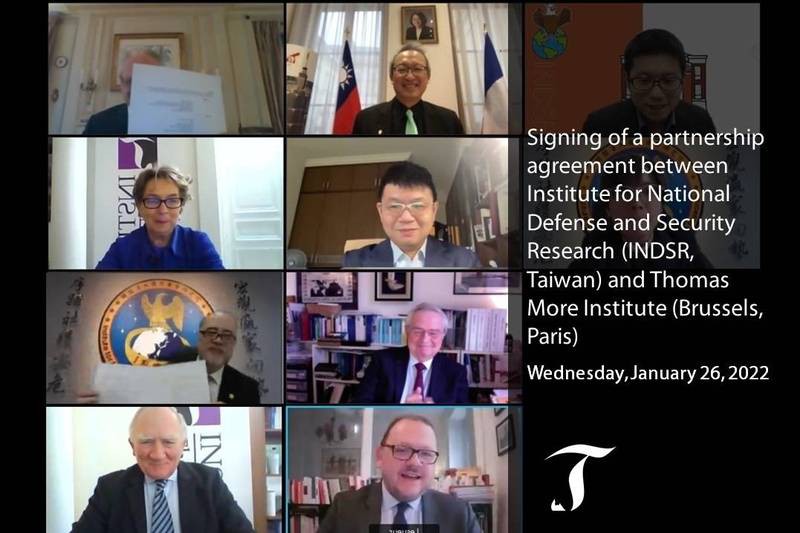 我國與法國智庫簽署合作備忘錄 台法研究量能升溫